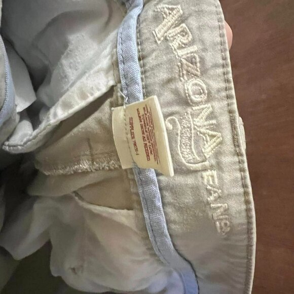 🐻Size 15 - Arizona Jeans - Beige Casual Pants W36XL33- Juniors - Picture 2 of 6